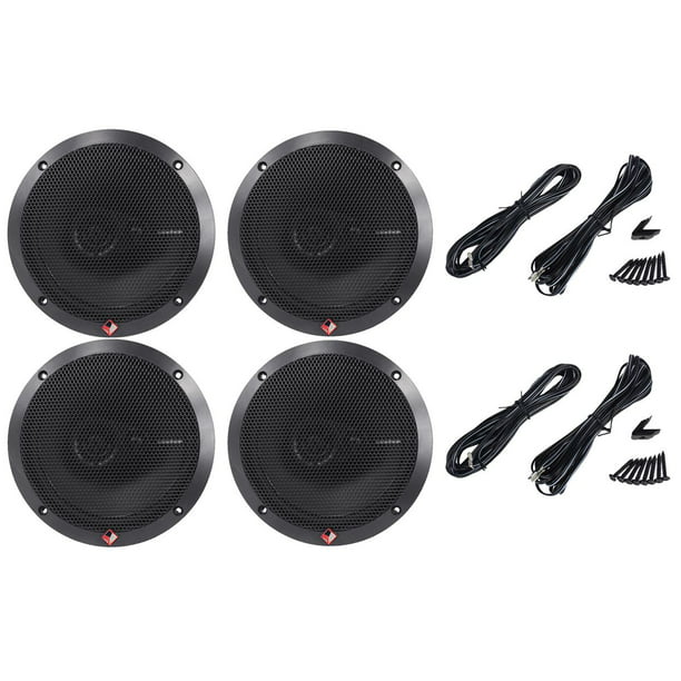 Rockford Fosgate Prime R165X3 90 W 6.5" 3-Way Full Range Car Speakers 6-1/2" 